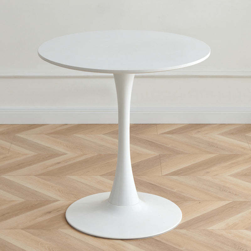 Scandinavian Round Iron 1-Tier Coffee Table — Black