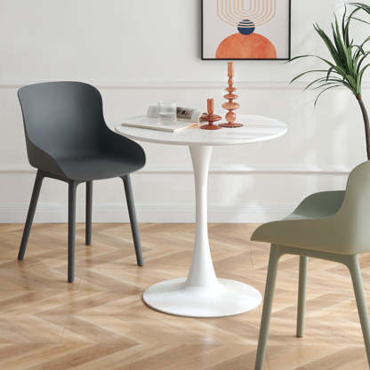Scandinavian Round Iron 1-Tier Coffee Table