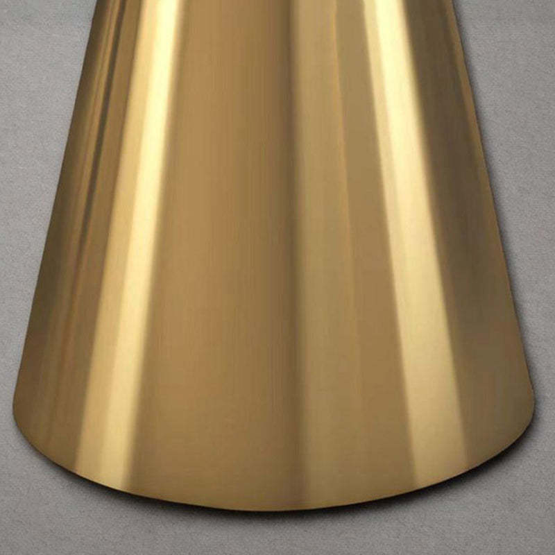 Minimalist Round Stainless Steel End Table
