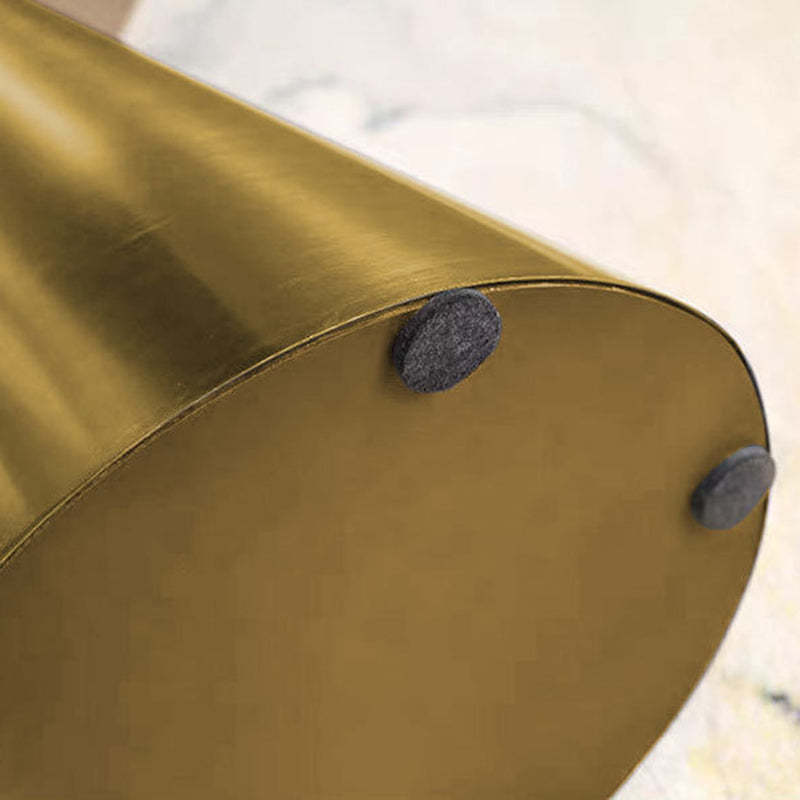 Minimalist Round Stainless Steel End Table