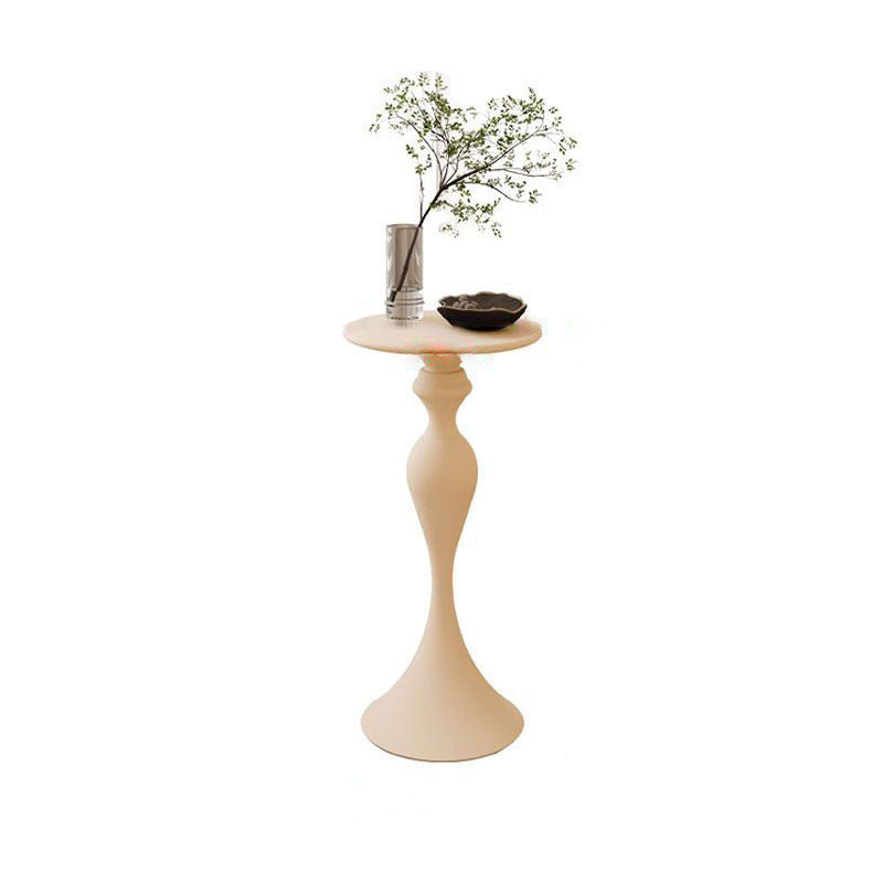 Scandinavian Round Iron End Table