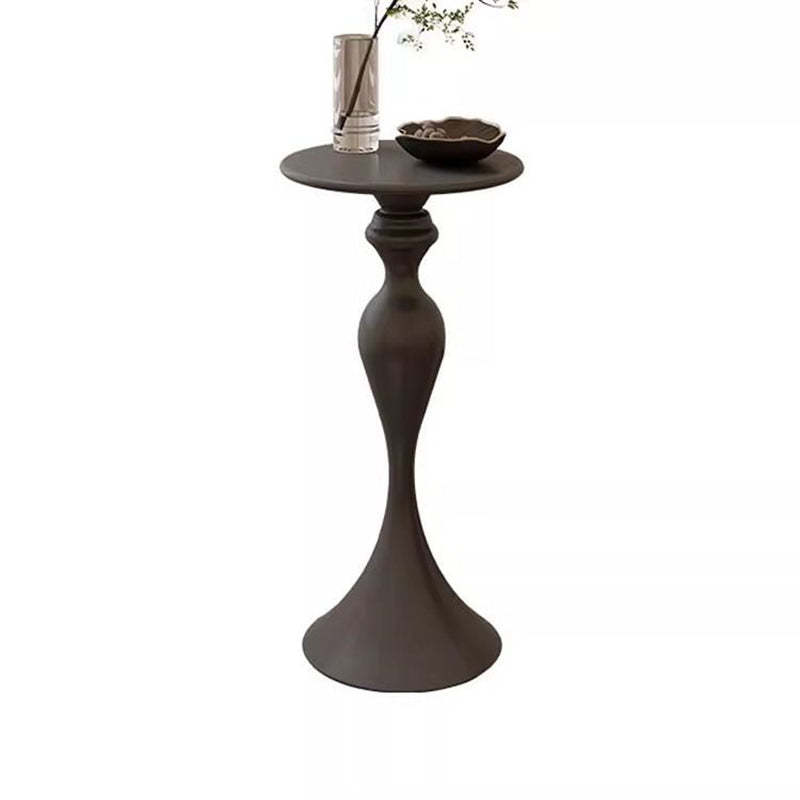 Scandinavian Round Iron End Table