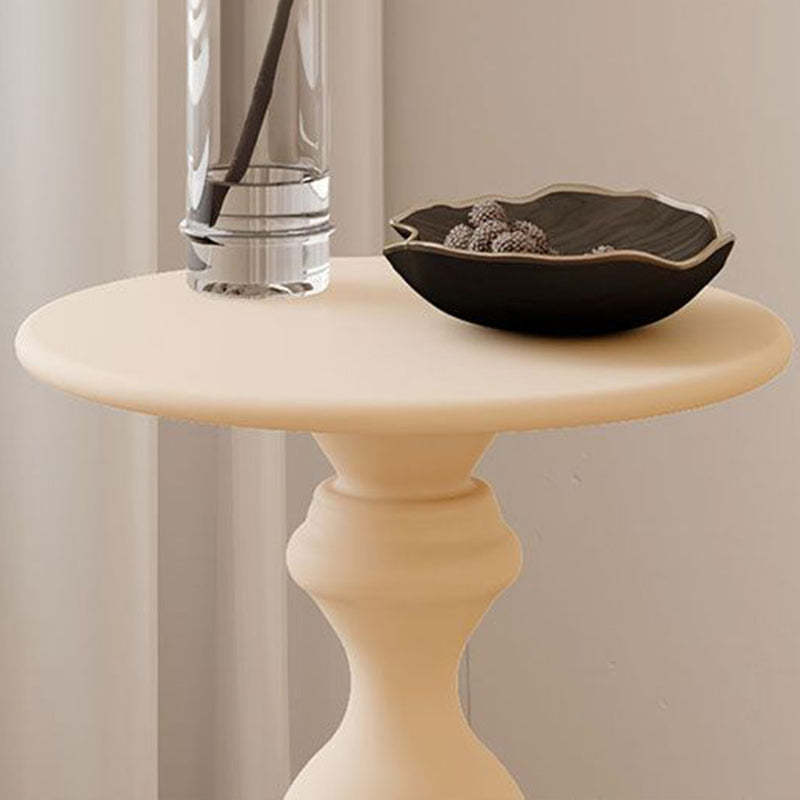 Scandinavian Round Iron End Table