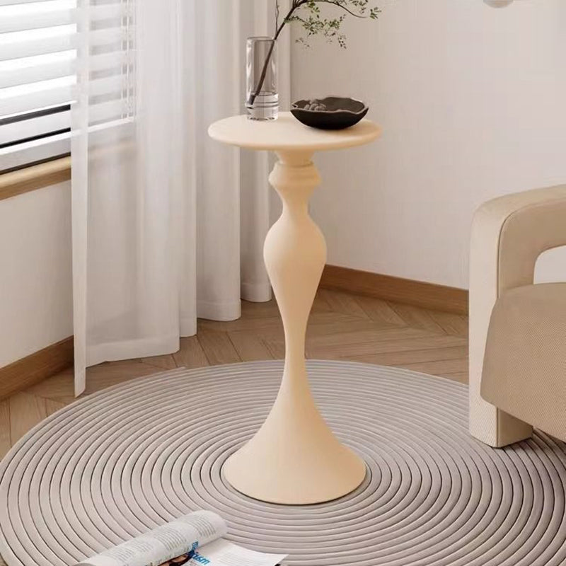 Scandinavian Round Iron End Table