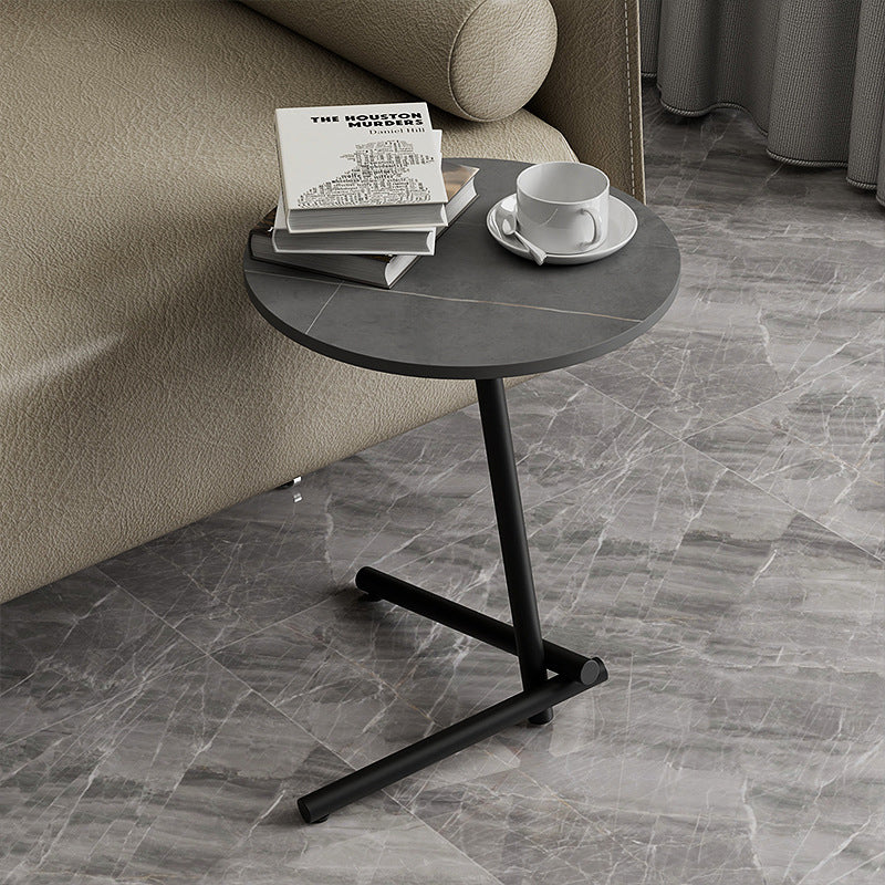 Scandinavian Rock Slab Iron Coffee Table