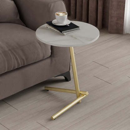 Scandinavian Rock Slab Iron Coffee Table