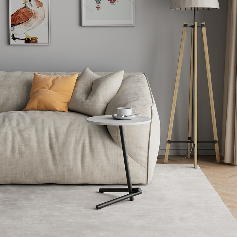 Scandinavian Rock Slab Iron Coffee Table