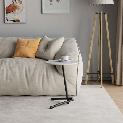 Scandinavian Rock Slab Iron Coffee Table