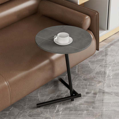 Scandinavian Rock Slab Iron Coffee Table