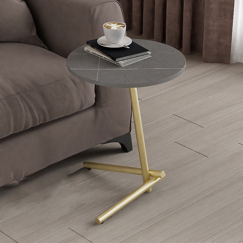 Scandinavian Rock Slab Iron Coffee Table