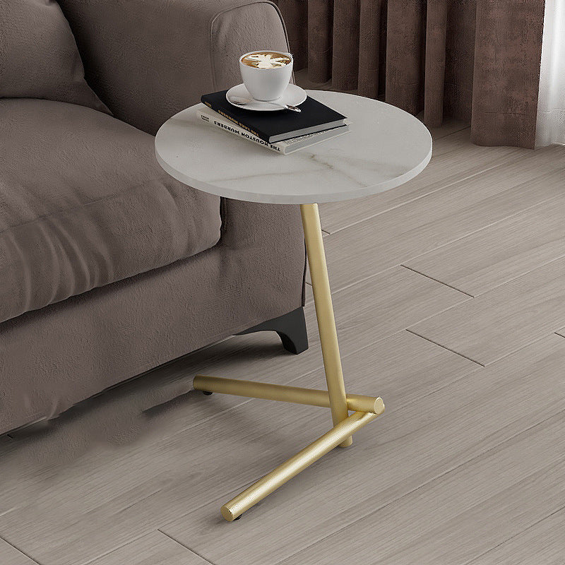 Scandinavian Rock Slab Iron Coffee Table