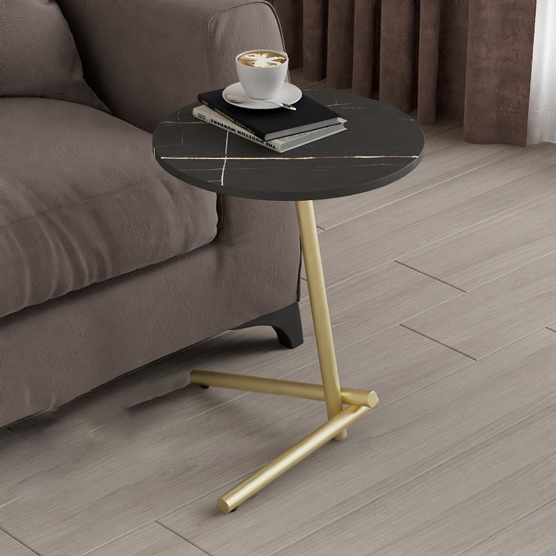 Scandinavian Rock Slab Iron Coffee Table