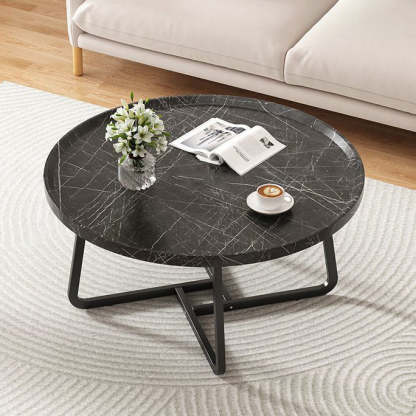 Nordic Wood Iron Coffee Table