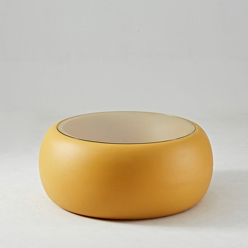 Nordic Plastic Glass Coffee Table — Green