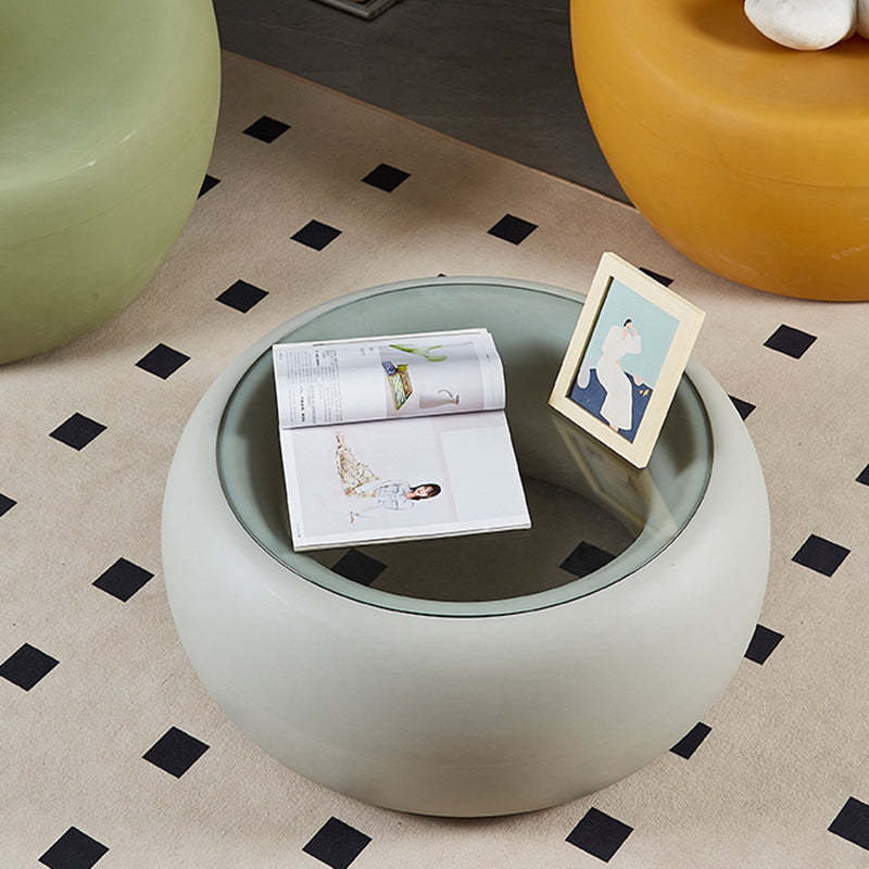 Nordic Plastic Glass Coffee Table