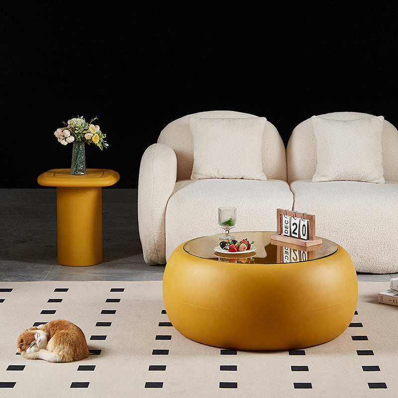 Nordic Plastic Glass Coffee Table