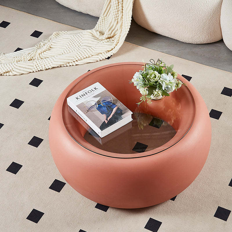 Nordic Plastic Glass Coffee Table