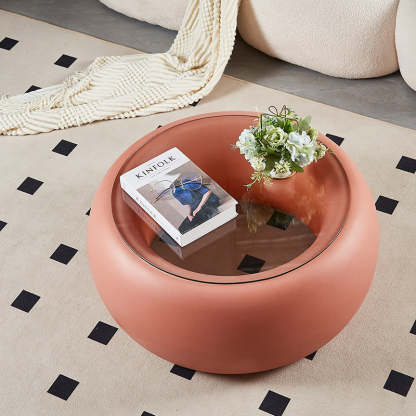 Nordic Plastic Glass Coffee Table