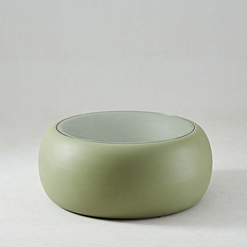 Glass coffee tables in gray