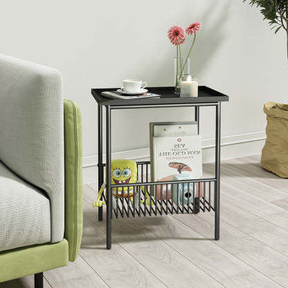 Minimalist Iron 2-Tier End Table