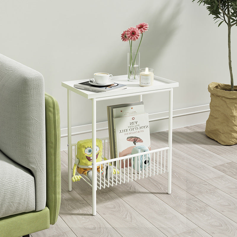 Minimalist Iron 2-Tier End Table