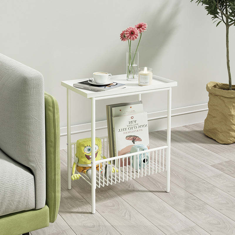 Minimalist 2-tier end black end & side tables