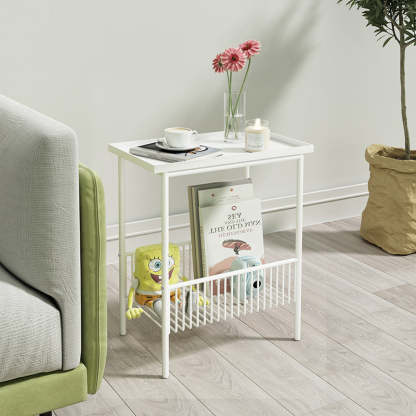 Minimalist Iron 2-Tier End Table