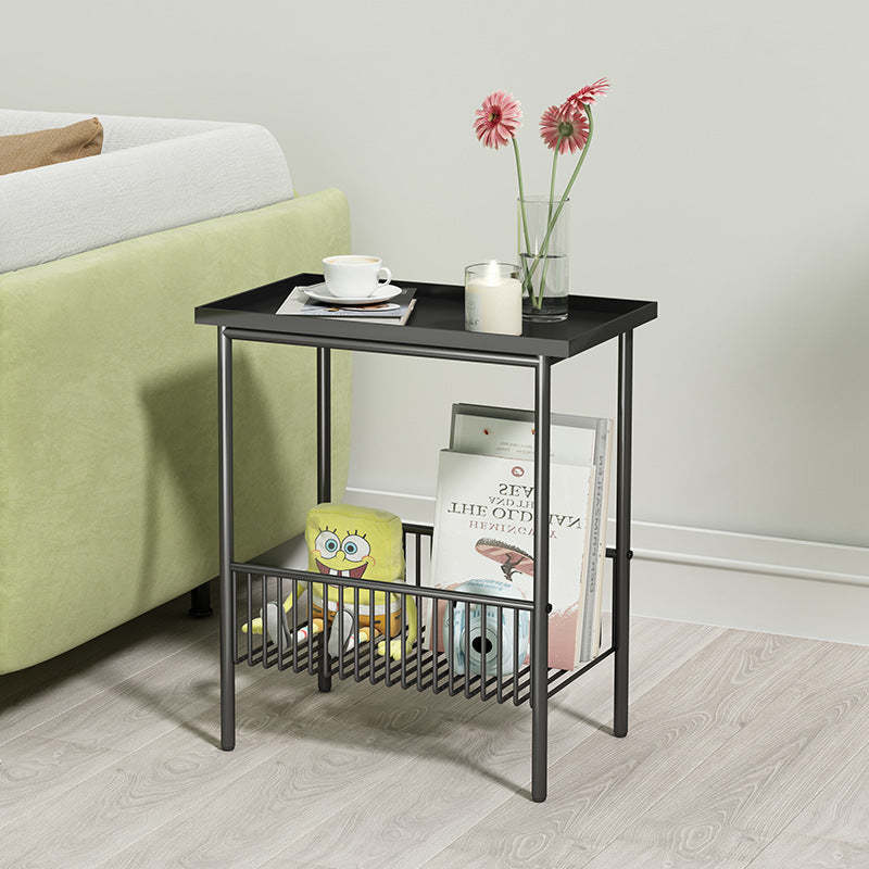 Minimalist Iron 2-Tier End Table