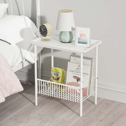 Minimalist Iron 2-Tier End Table