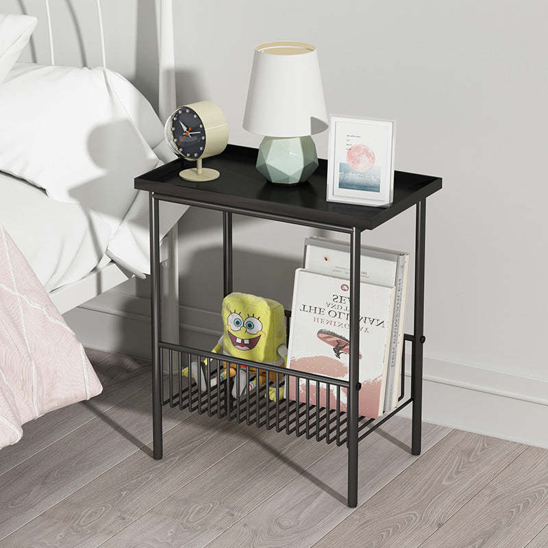 Minimalist Iron 2-Tier End Table
