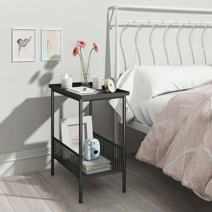 Minimalist Iron 2-Tier End Table