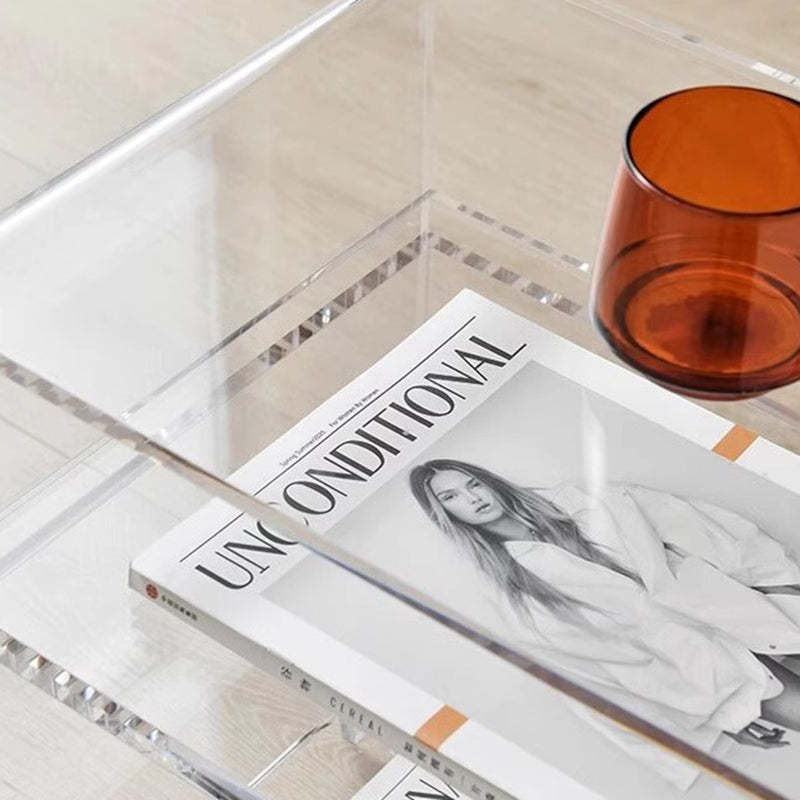Minimalist Acrylic Storage End Table