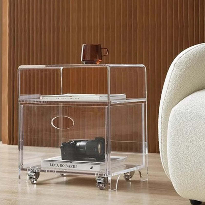 Minimalist Acrylic Storage End Table