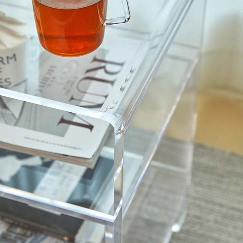 Minimalist Acrylic Storage End Table