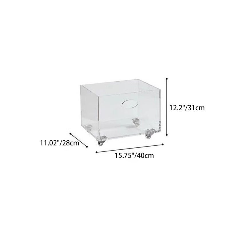 Minimalist Acrylic Storage End Table