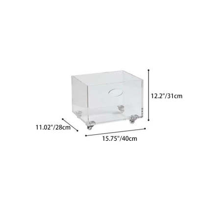Minimalist Acrylic Storage End Table