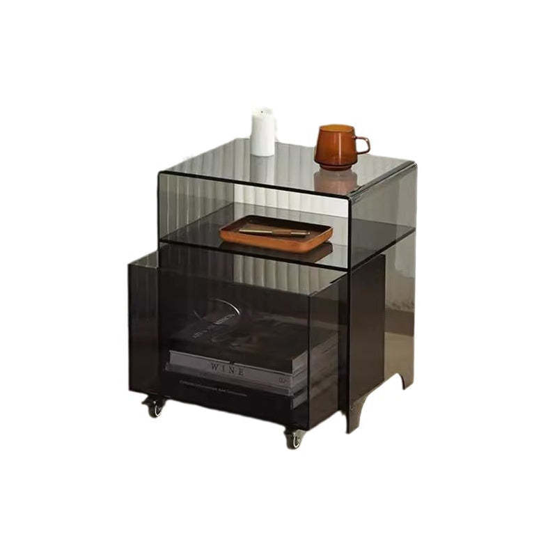 Minimalist Acrylic Storage End Table
