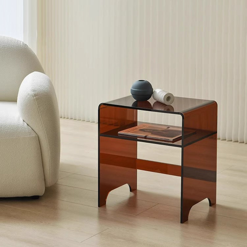 Minimalist Acrylic Storage End Table
