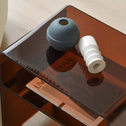 Minimalist Acrylic Storage End Table