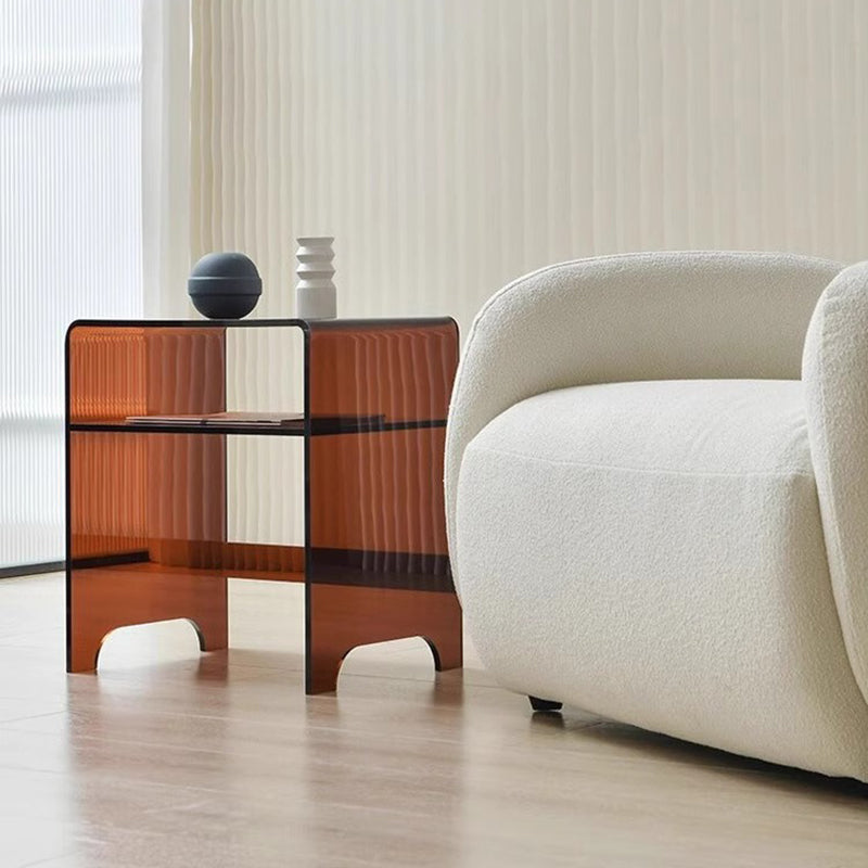Minimalist Acrylic Storage End Table