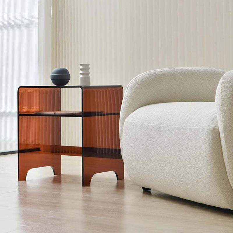 Minimalist Acrylic Storage End Table