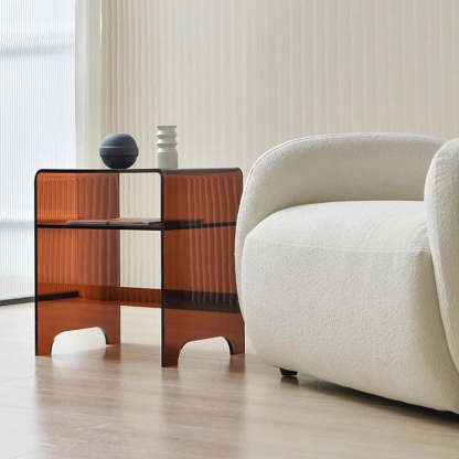 Minimalist Acrylic Storage End Table