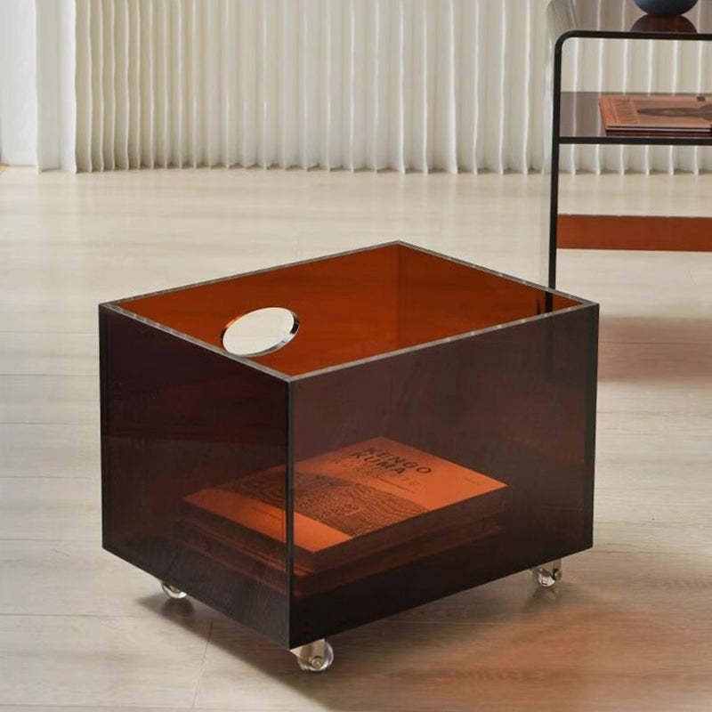 Minimalist Acrylic Storage End Table