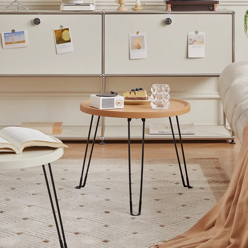 Minimalist Steel Plastic End Table