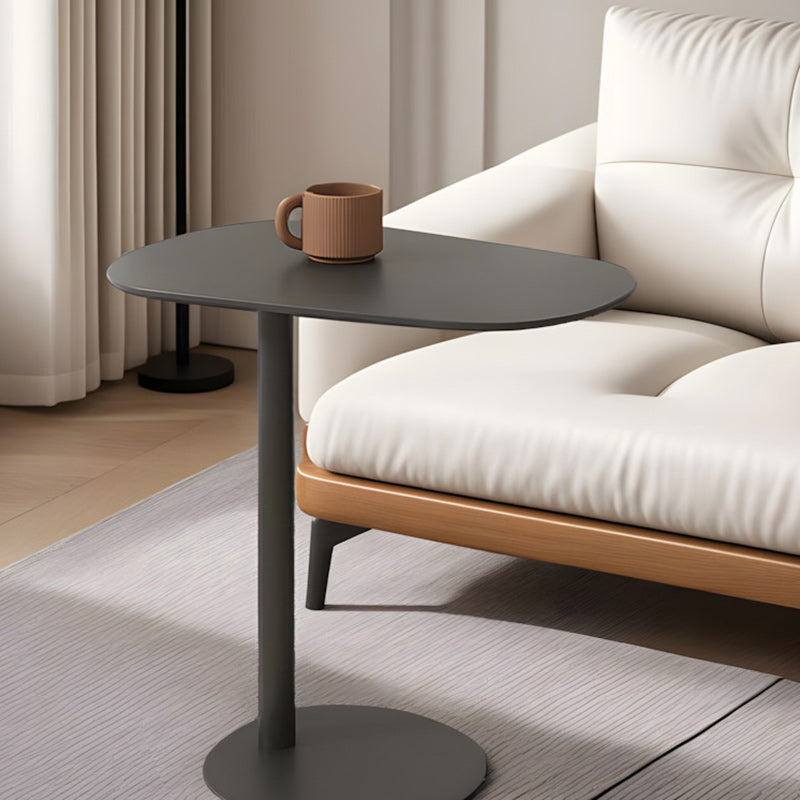 Minimalist Oval Iron End Table