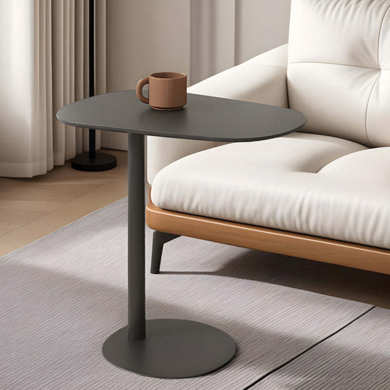 Minimalist Oval Iron End Table