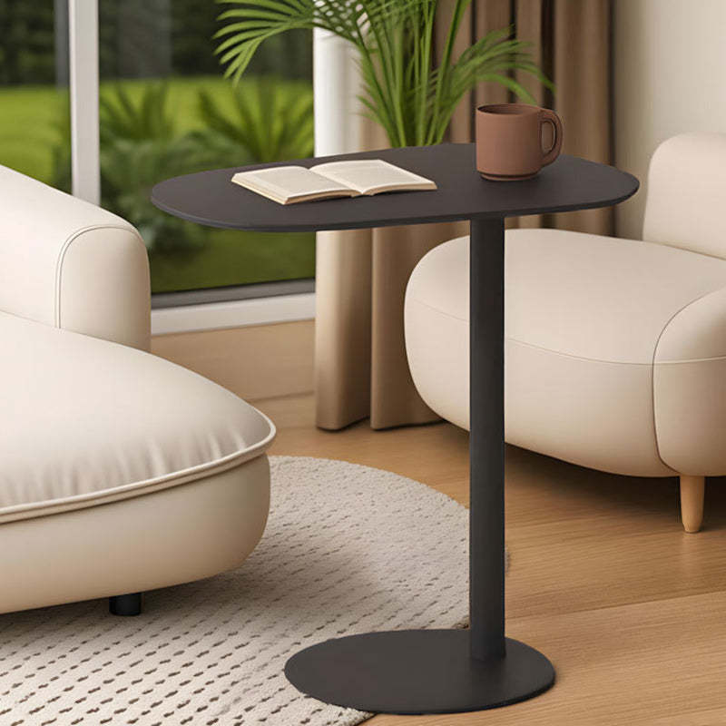 Minimalist Oval Iron End Table