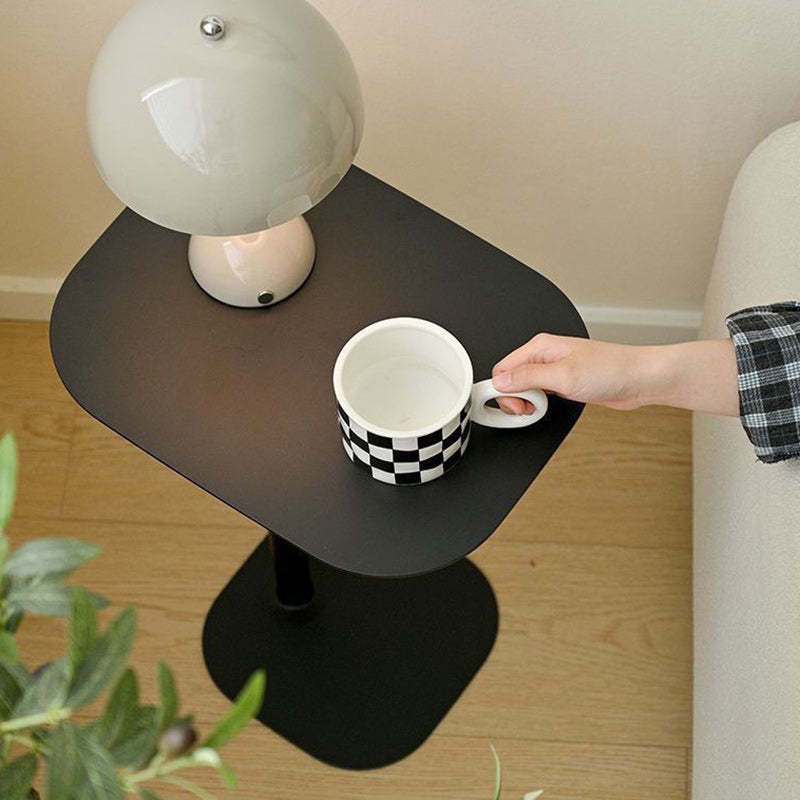 Minimalist Oval Iron End Table