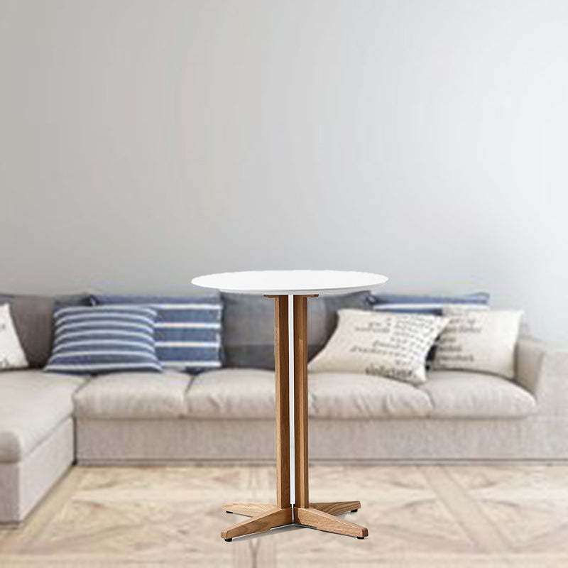 Lighom nordic end round wood end & side tables