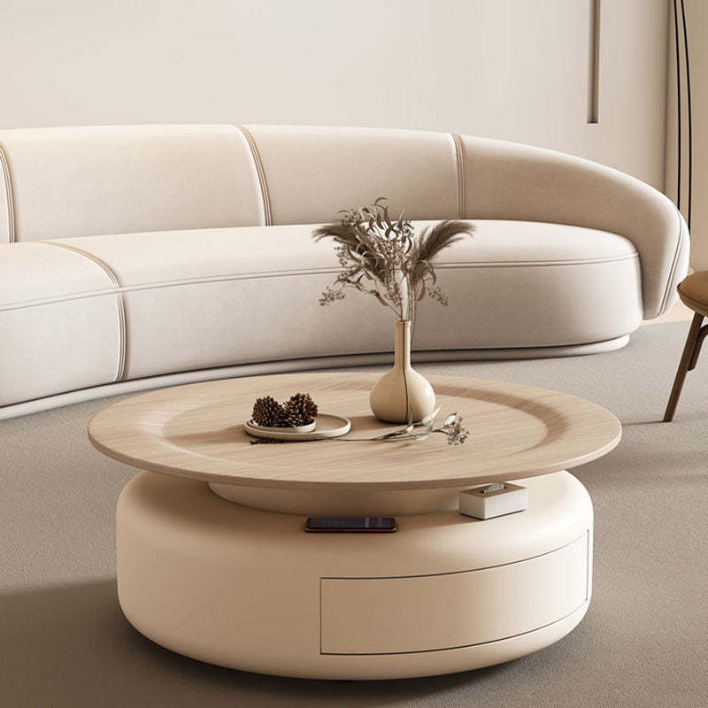 Nordic Steel Wood Coffee Table 1-Drawer